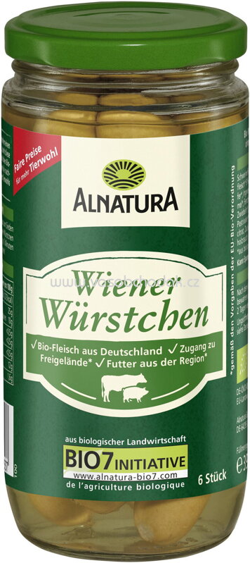 Alnatura Wiener Würstchen, 6 St, 390g