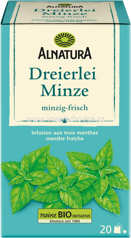 Alnatura Dreierlei Minze Tee, 20 Beutel