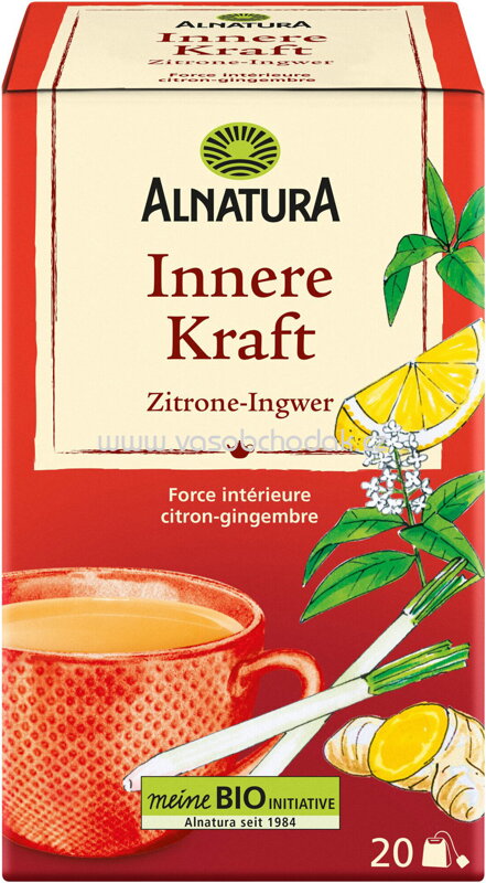 Alnatura Innere Kraft Zitrone Ingwer, 20 Beutel