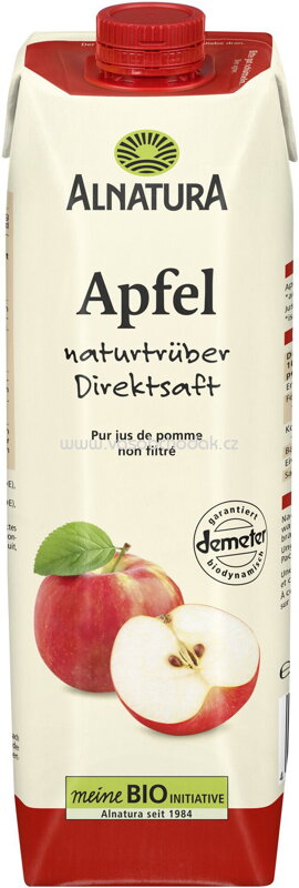 Alnatura Apfel Direktsaft, naturtrüb, 1 l