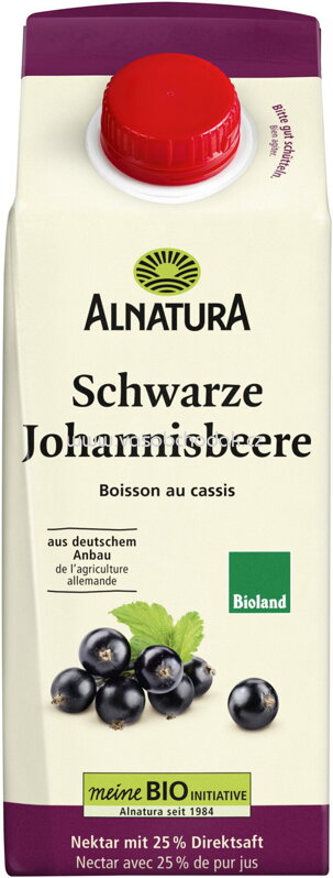 Alnatura Schwarze Johannisbeere, 750 ml