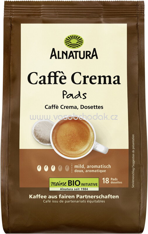 Alnatura Caffè Crema Pads, 18St, 126g