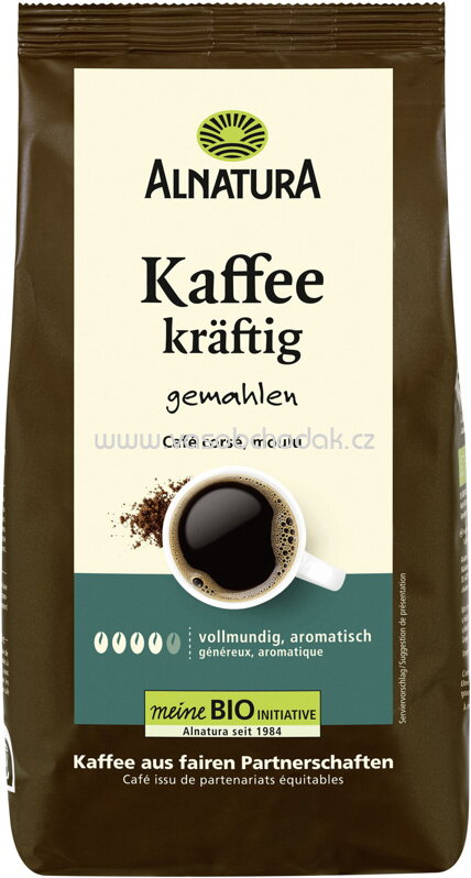 Alnatura Kaffee, kräftig, gemahlen, 500g