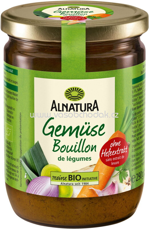 Alnatura Gemüsebouillon hefefrei Glas, 290g