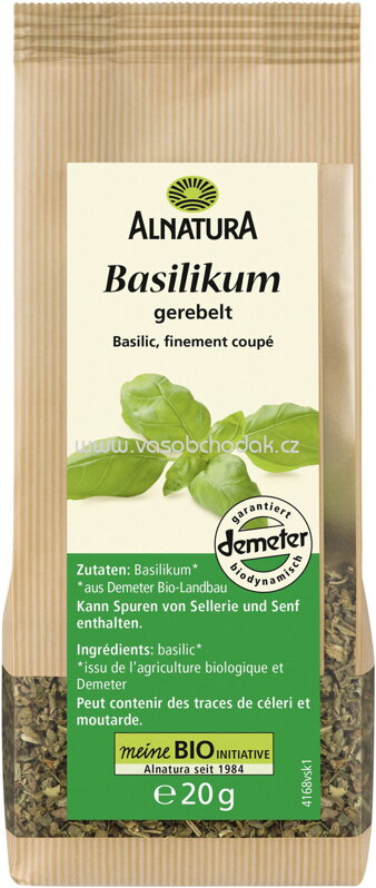 Alnatura Basilikum gerebelt, 20g