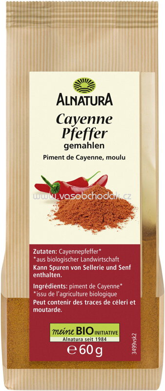 Alnatura Cayenne Pfeffer, gemahlen, 60g