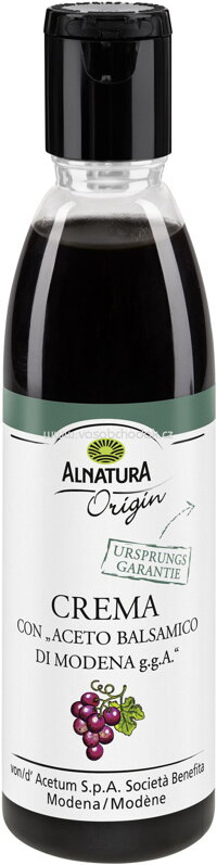 Alnatura Orgin Crema con Aceto Balsamico di Modena g.g.A., 250 ml