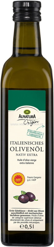 Alnatura Origin Italienisches natives Olivenöl extra, 500 ml