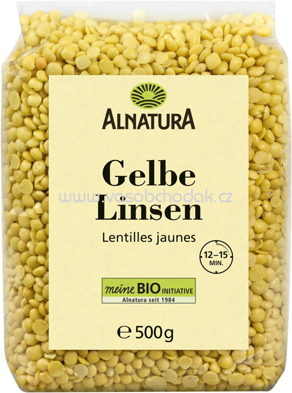 Alnatura Gelbe Linsen, 500g