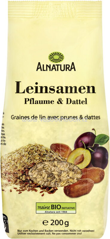 Alnatura Leinsamen Pflaume und Dattel, 200g