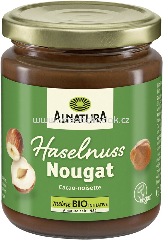Alnatura Haselnuss-Nougat-Creme vegane Rezeptur, 250g