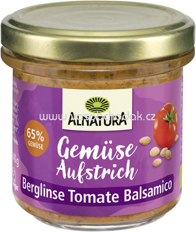 Alnatura Gemüse Aufstrich Berglinse Tomate Balsamico, 140g