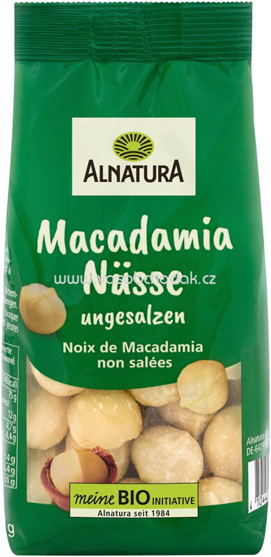 Alnatura Macadamia Nüsse, ungesalzen, 100g