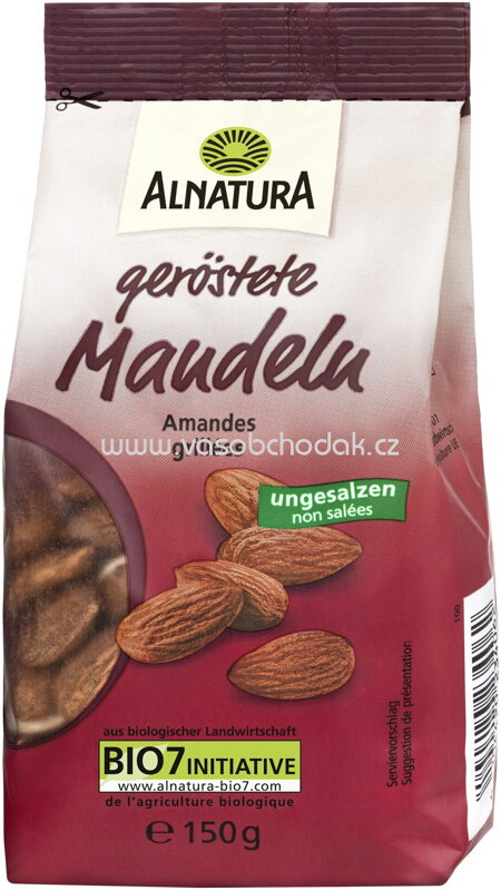 Alnatura Mandeln geröstet & ungesalzen, 150g