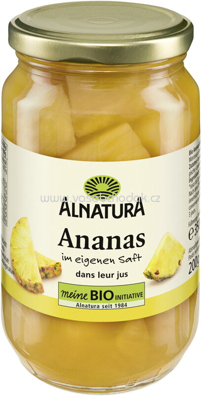 Alnatura Ananas im eigenen Saft, 350g