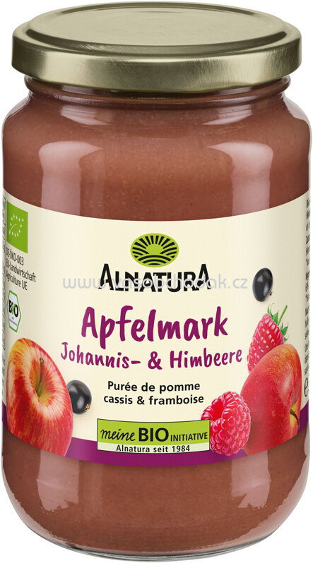 Alnatura Apfelmark Johannis- und Himbeere, 360g