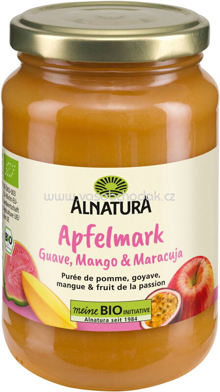 Alnatura Apfelmark mit Guave, Mango und Maracuja, 360g