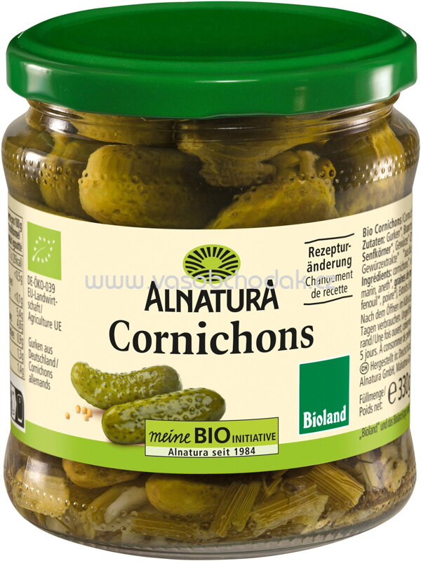 Alnatura Cornichons, 330g