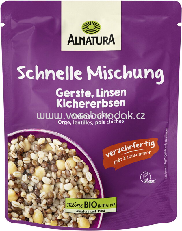 Alnatura Schnelle Mischung Gerste, Linsen, Kichererbsen, 250g