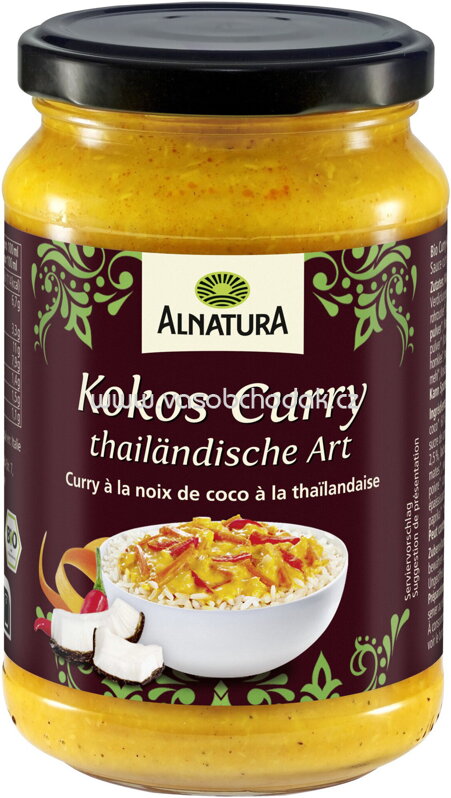 Alnatura Kokos Curry thailändische Art, 325 ml