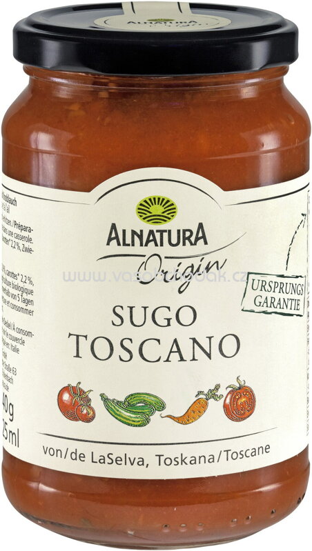 Alnatura Origin Sugo Toscano, 325 ml