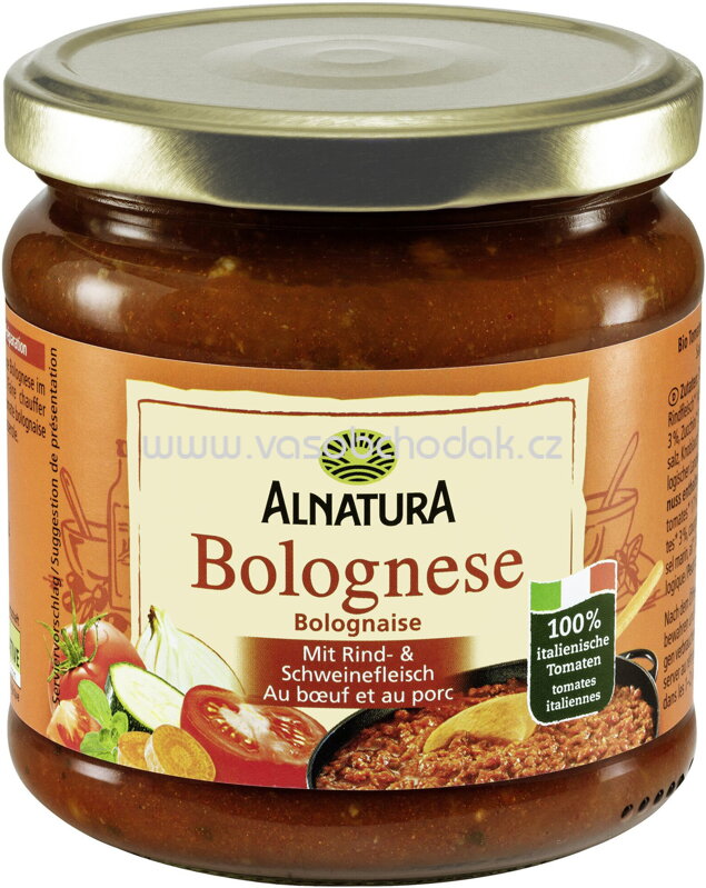 Alnatura Tomatensauce Bolognese, 330 ml