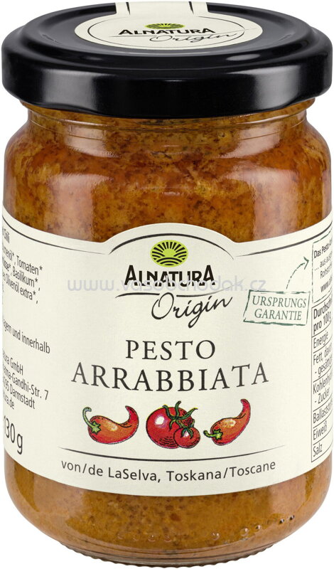 Alnatura Origin Pesto Arrabbiata, 130g