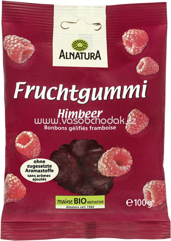 Alnatura Fruchtgummi Himbeere, 100g