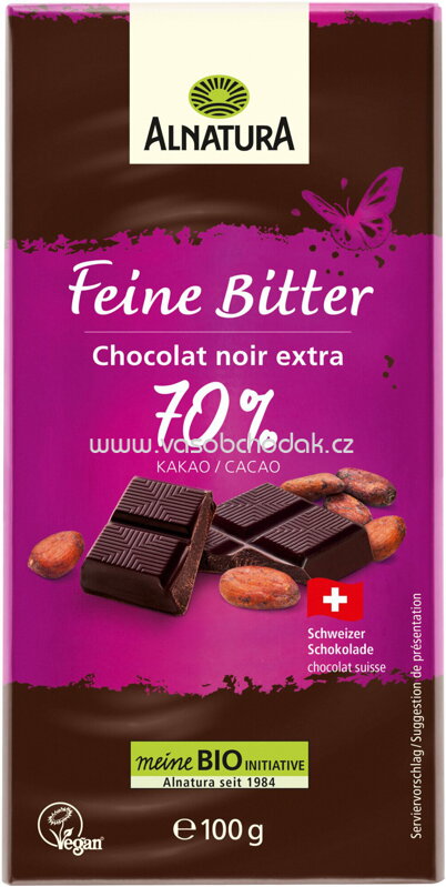 Alnatura Feine Bitter Schokolade, 70% Kakao, 100g