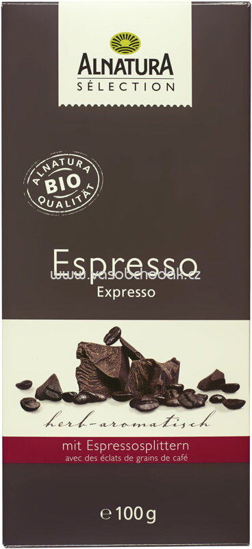Alnatura Sélection Espresso Schokolade, 100g