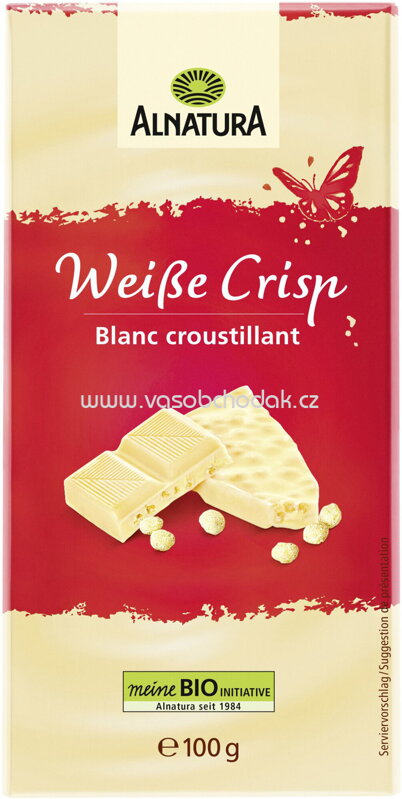 Alnatura Weiße Crisp Schokolade, 100g