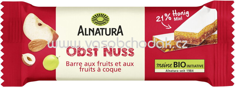 Alnatura Obst Nuss Riegel, 40g