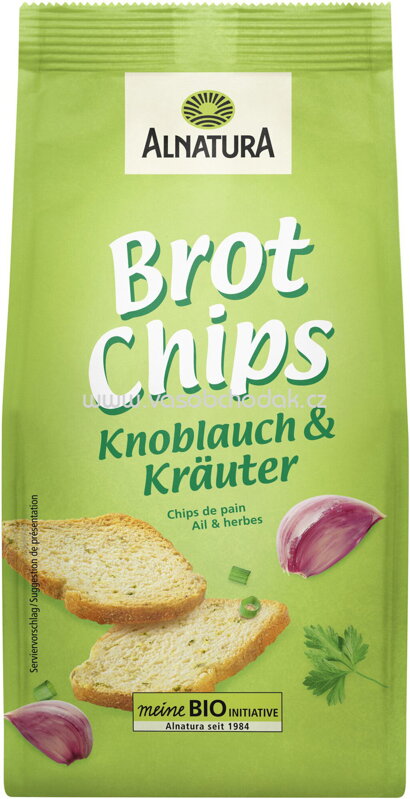Alnatura Brotchips Knoblauch & Kräuter, 100g
