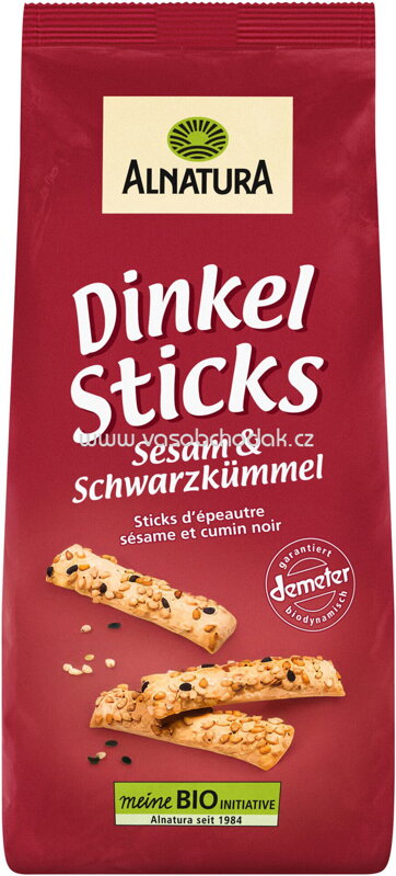 Alnatura Dinkel-Sticks Sesam & Schwarzkümmel, 150g