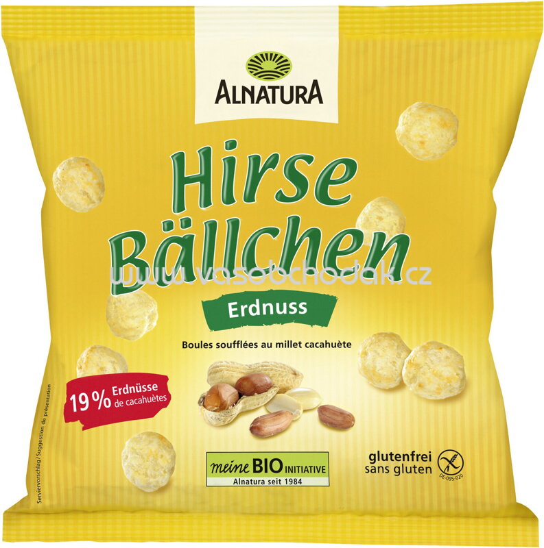 Alnatura Hirse Bällchen Erdnuss, 75g