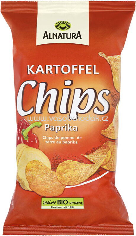 Alnatura Kartoffelchips Paprika, 125g