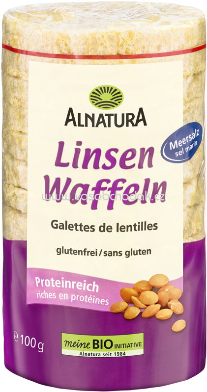 Alnatura Linsenwaffeln mit Meersalz, 100g