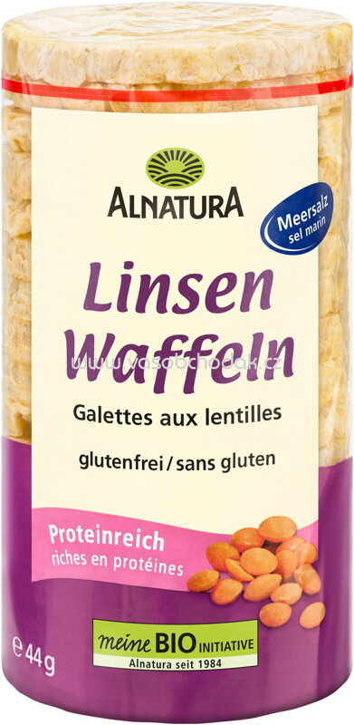 Alnatura Linsenwaffeln mit Meersalz, 44g
