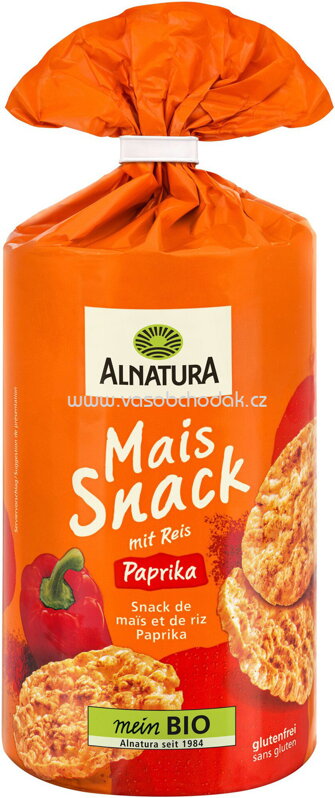 Alnatura Maissnack Paprika, 125g