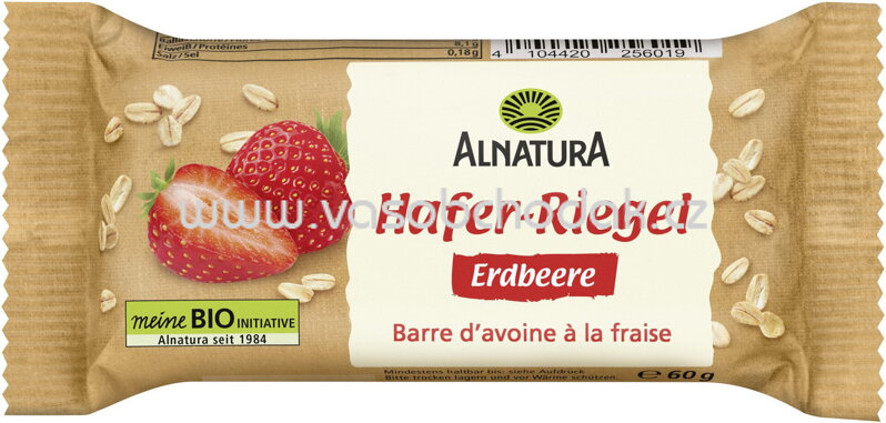 Alnatura Hafer Riegel Erdbeere, 60g