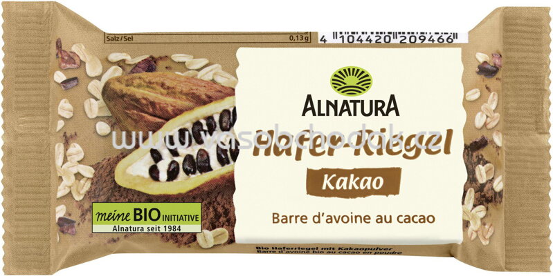 Alnatura Hafer Riegel Kakao, 60g