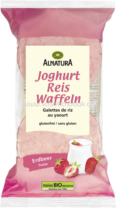 Alnatura Joghurt Reis Waffeln Erdbeer, 100g