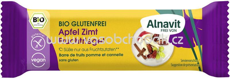Alnavit Fruchtriegel Apfel Zimt, 40g Alnavit Fruchtriegel Apfel Zimt, 40g