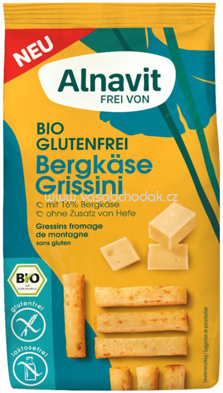 Alnavit Bergkäse Grissini, 100g Alnavit Bergkäse Grissini, 100g