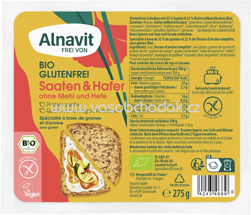 Alnavit Saaten & Hafer, 275g