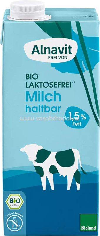 Alnavit Laktosefrei H-Milch 1,5% Fett, 1l