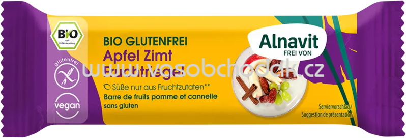 Alnavit Fruchtriegel Apfel Zimt, 40g