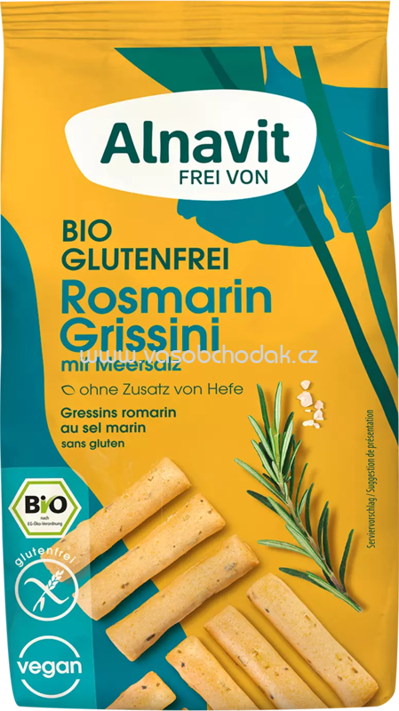 Alnavit Rosmarin Grissini mit Meersalz, 100g