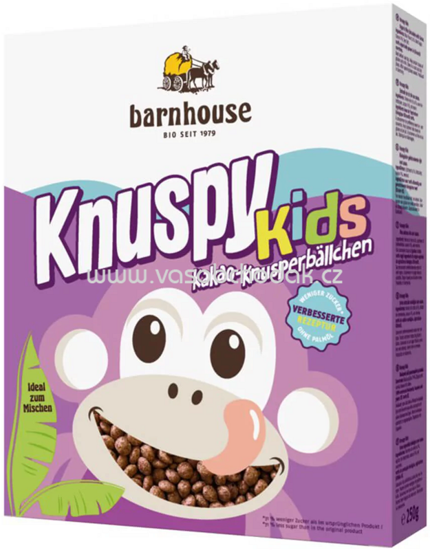 Barnhouse Knuspy Kids reis Kakao, 250g Barnhouse Knuspy Kids reis Kakao, 250g