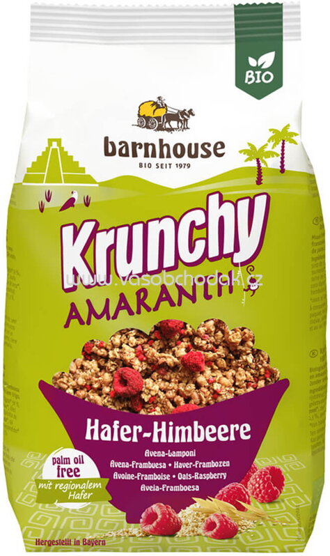 Barnhouse Krunchy Amaranth Hafer-Himbeere, 375g